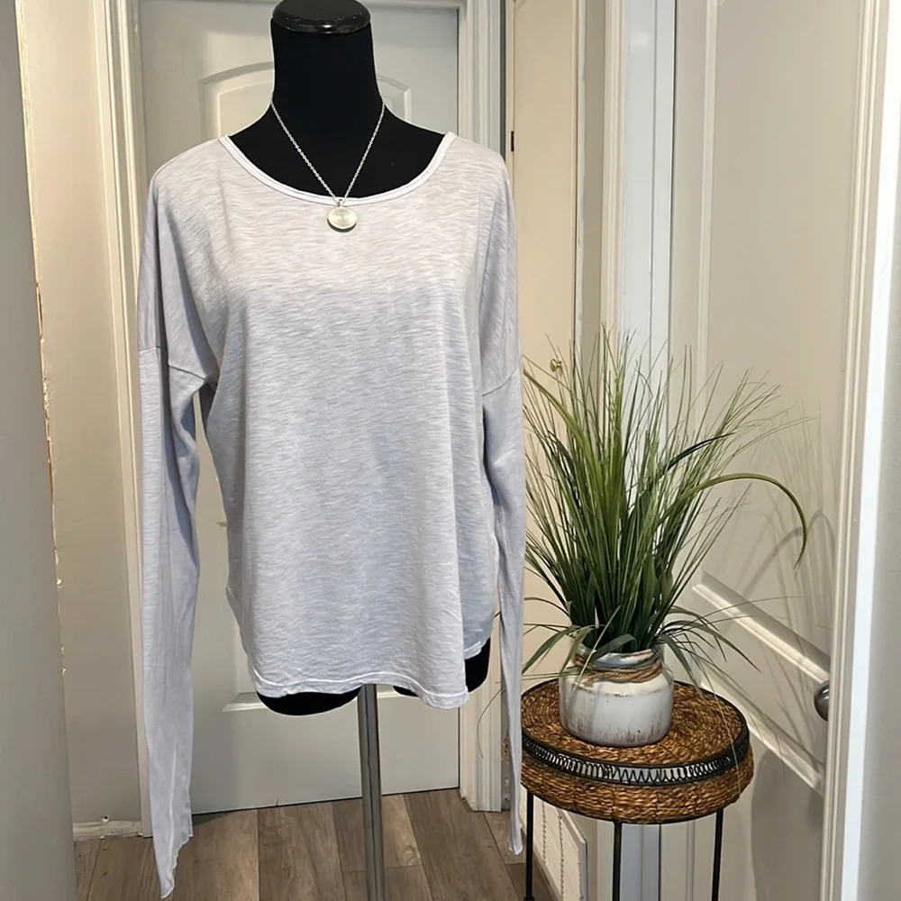 Bella‎ Dahl Heather Gray Tee Shirt * New S